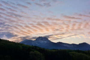 信濃町の夕暮れ